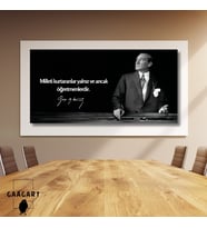 Panoramik Kanvas Makam Panosu Atatürk Sözleri Öğretmenler Hakkında Sözü