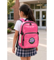 Kız Çocuk İlkokul Sırt Çantası Cool Pink Pembe 3 Bölmeli Ortopedik Matara Cepli 42x30x15 cm