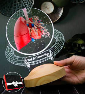 Akciğer Tasarımlı 3D Led Lamba – Göğüs Hastalıkları Uzman Doktoruna Özel Hediye, Pulmonoloji Uzmanlarına, Sağlık Çalışanlarına İsimli Kişiye Özel Hediye