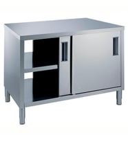 Electrolux Professional Pass-through Dolaplı Çalışma Tezgahı, 1 Raflı Ve 4 Kayar Kapılı, 1000mm MTND1000PN