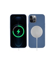 Apple iPhone 12 Pro Uyumlu Kılıf Zore Silksafe Wireless Kapak (Mavi)