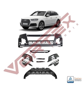 Audi Q7 2015 Sonrası Ön Tampon Set S-Line (2 Sensörlü)