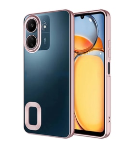 Xiaomi Poco C65 Uyumlu Kılıf Kamera Korumalı Logo Gösteren Zore Omega Kapak