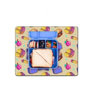 MAtGo School Sandviç, Elma Temalı Sıvı Geçirmez Beslenme Matı Yıkanabilir Okul Yemek Pad 35x45cm (Krem)