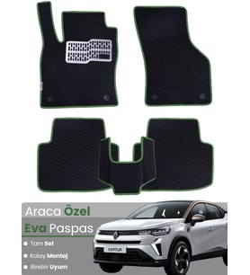 RENAULT CAPTUR 2 (2020-2023) Uyumlu EVA Paspas Tam Set–Araca Özel,Oto Paspas