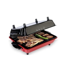 Kapaklı Emaye Elektrikli Izgara-Yıldız Barbekü Mangal Camsız İB-310021