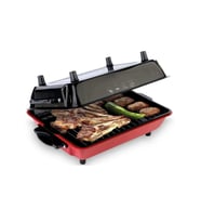 Kapaklı Emaye Elektrikli Izgara-Yıldız Barbekü Mangal Camsız İB-310021