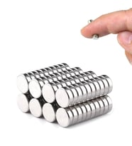 10 Adet 8x3mm Yuvarlak Neodyum Mıknatıs Güçlü Nikel Kaplamalı Kaliteli Dayanıklı Magnet
