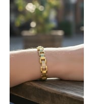 Xuping Gold Taşlı Blok Zincir Bileklik - 26xpb35