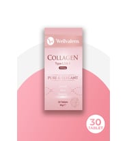Pure & Elegant Hidrolize Kolajen Tip 1-2-3 (30 Tablet) Hiyaluronik asit,vitc,zinc,b6,biotin,selenyum