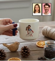 Kişiye Özel Karikatürlü Sevgiliye Hediye T Kupa Sevgililer Günü Hediyesi