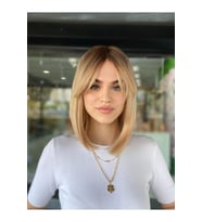 Luxury Kısa Ombreli Perçemli Peruk