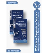 Magnesium Complex İkili Paket 60 Tablet 3 Form Magnezyum (Sitrat + Malat + Bisglisinat) 200 mg