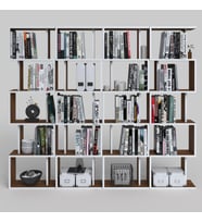 Kenzlife kitaplık raf diba4 cvz 129X160x19 banyo kiler ofis (m)
