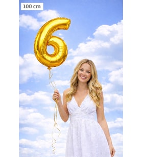 1 MT Gold Rakam Balon Helyumsuz Paketli Kargo Gönderimi