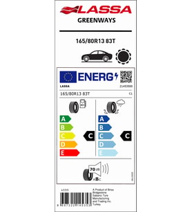 165-80R13 83T GREENWAYS