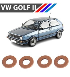 VW Golf II Diesel Enjektör Pulu Düz Tip 4 Adetli Set