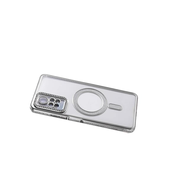 Note 12 Pro 4g Joke Simli Magneticsafe Kılıf - Gümüş