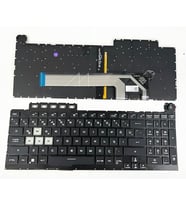 Asus TUF Gaming F15 FX506L ile Uyumlu Notebook Klavye - Siyah - TR - Backlit - RGB