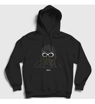 Presmono Unisex Siyah Neon Nirvana Kurt Cobain Kapüşonlu Sweatshirt 35743tt