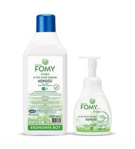 FOMY Doğal Narin El Temizleme Köpüğü Özenle Hazırlanmış Nemlendirici Yenileyici Formül 300+1800ml