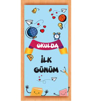 Okulumda İlk Günüm Temalı Fotoğraf Panosu Branda 100x200