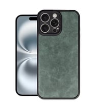 iPhone 16 Pro Max Kılıf Aras Deri Kapak - Koyu Yeşil