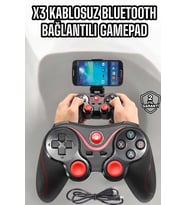 Game Stick Android Uyumlu Gamepad X3 Standlı Oyun Kolu Bluetooth Bağlantılı