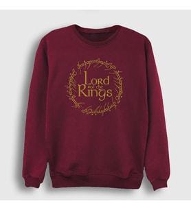Presmono Unisex Bordo Rule Yüzüklerin Efendisi The Lord Of The Rings Sweatshirt 253192tt (Bordo)