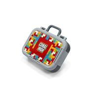 CORAL HIGH 39283 KIDS RENKLİ BLOK DESENLİ 2 BÖLMELİ PASLANMAZ ÇELİK YEMEK KABI