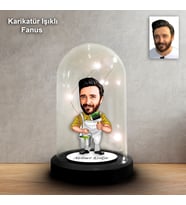 KİŞİYE ÖZEL BOYACI TASARIM IŞIKLI KARİKATÜR FANUS BİBLO FN133