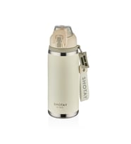 Shotay ST-8160 750ml Pipetli Beyaz Çelik Matara