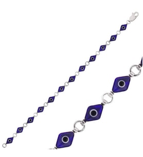 NAZAR 925 AYAR GÜMÜŞ BİLEKLİK (Karışık)