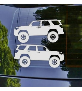 4Runner Kelebek Cam Oto Sticker 17 CM 2 Adet