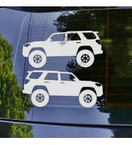 4Runner Kelebek Cam Oto Sticker 17 CM 2 Adet