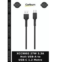 XCC9002 27W 3.3A Hızlı USB-A to USB-C 1.2 Metre Bağlantı Aparatı Seyahat Gereci
