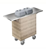 Electrolux Professional Mobil Tabak Dispenseri, 2 Silindirli, Nötr, İki Adet Paslanmaz Çelik Tepsi F33NAW