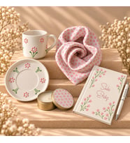 Hediyeji Kişiye Özel Defter & Kalem & Fular & Fincan Takımı & Mum Hediye Kutusu 116853