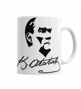 Atatürk İmzalı (2) Kupa Bardak Porselen
