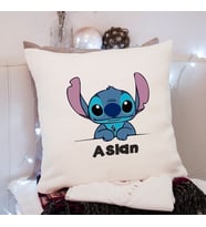 Stitch Tasarımlı Yastık Kişiye Özel