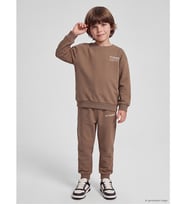 LCW Kids Kahverengi Baskılı Erkek Çocuk Takım