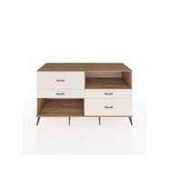 Kronos Konsol Tek Raflı 4 Çekmeceli  176x59x99 Çam-Çam/Aytaşı