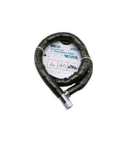 TÜP ANAHTARLI METAL KAFA ÇELİK MOTOR - BİSİKLET KİLİT SİLİNDİRİK SPİRAL KİLİT SİYAH KILIF 22MM X 100CM (5343)