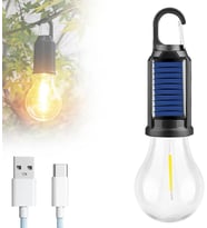 Solar Güneş Enerjili Led Ampul 3 Modlu Uzaktan Kumandalı Solar Camping Lamp