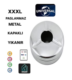 XXXL  Masa Üstü Metal Havuzlu Kül Tablası Paslanmaz Küllük
