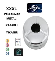 XXXL  Masa Üstü Metal Havuzlu Kül Tablası Paslanmaz Küllük