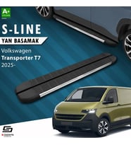 S-Dizayn Volkswagen Transporter T7 Uzun Şase S-Line Krom Yan Basamak 263 Cm 2025 Üzeri A+ Kalite