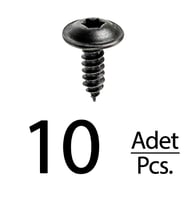 Renault Peugeot Citroen Skoda Fiat Seat için Torx (Tork) Vida Klips - 10 Adet