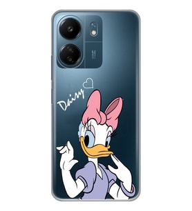 Xiaomi Redmi 13C Uyumlu Ördek Desenli Şeffaf Telefon Kılıfı