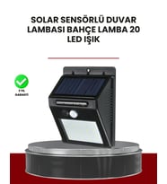 Northcity Güneş Enerjili 20 LED Hareket Sensörlü Lamba - IP65 Su Geçirmez Bahçe Aydınlatması